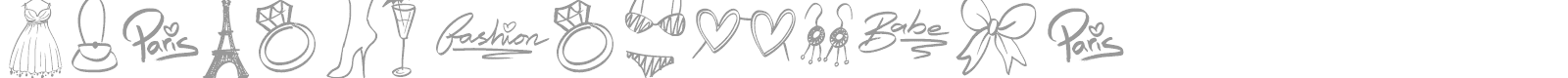 Fashion Pictures font preview